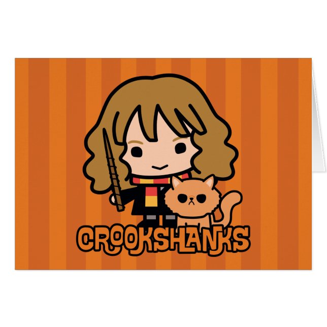 Cartoon Hermione und Crookshanks (Vorderseite (Horizontal))