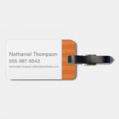 Cartoon Hermione und Crookshanks Gepäckanhänger (Rückseite horizontal)