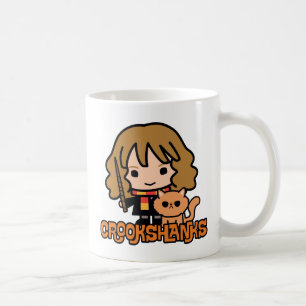 Cartoon Hermione und Crookshanks Kaffeetasse