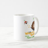 Cartoon Hermione und Ron Wingardium Leviosa Zauber Kaffeetasse (VorderseiteRechts)