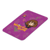 Cartoon Hermione und Ron Wingardium Leviosa Zauber Magnet (Linke Seite)