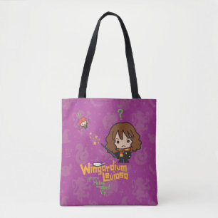 Cartoon Hermione und Ron Wingardium Leviosa Zauber Tasche