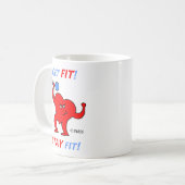 Cartoon Herz Fitness Trainer Aerobic Instructor Kaffeetasse (Vorderseite Links)