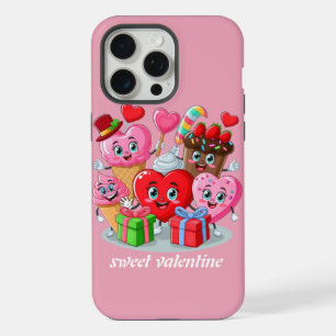 Cartoon Herz & süße Freunde Valentinstag iPhone 15 Pro Max Hülle