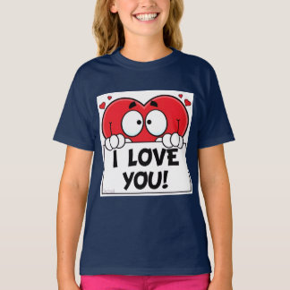 Cartoon-Herz  T-Shirt