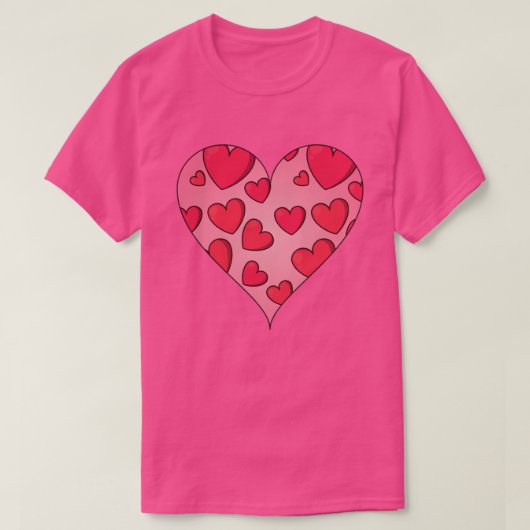 Cartoon Herz Valentinus T - Shirt (Design vorne)