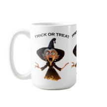 Cartoon Hexe "Trick or Treat"