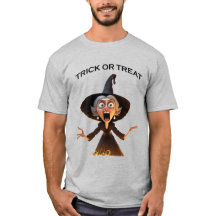 Cartoon Hexe "Trick or Treat"