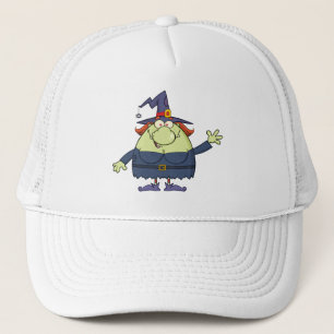 Cartoon Hexe Truckerkappe