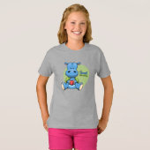 Cartoon Hippo | Kinder T-Shirt (Vorne ganz)
