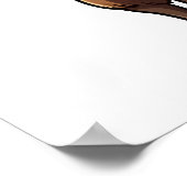 Cartoon-Hirschdarstellung Poster (Ecke)