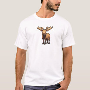 Cartoon-Hirschdarstellung T-Shirt