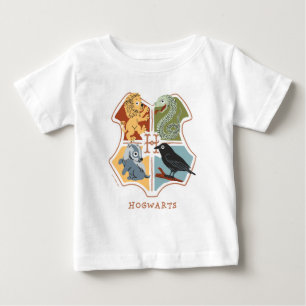 Cartoon Hogwarts-Wappen Baby T-shirt