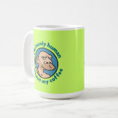 Cartoon-Höhlenbewohner Kaffeetasse (Vorderseite Links)