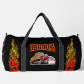 Cartoon-Holzstapler "Big Rig" Duffle Bag (Vorderseite)