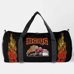 Cartoon-Holzstapler "Big Rig" Duffle Bag