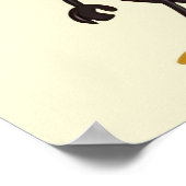 Cartoon Honey Bee Personalisiert Poster (Ecke)