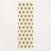 Cartoon Honey Bee Yogamatte (Vorderseite)