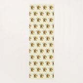 Cartoon Honey Bee Yogamatte (Rückseite)