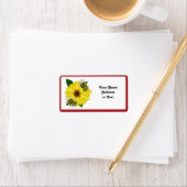 Cartoon Honey Bees Treffen auf Gelbe Blume (Insitu)