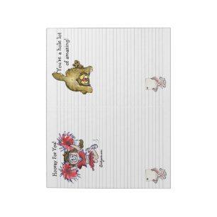 Cartoon-Hoorday für Sie Double Notepad Notizblock