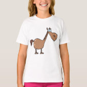 Cartoon Horse Girls T - Shirt (Vorderseite)