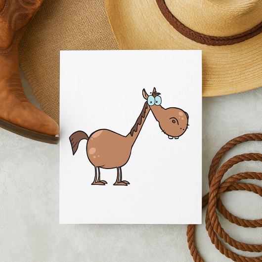 Cartoon Horse Invitations Einladung
