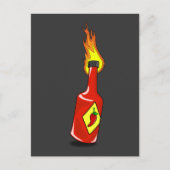 Cartoon Hot Sauce Postcard Postkarte (Vorderseite)