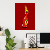 Cartoon-Hot-Sauce Poster (Heimbüro)