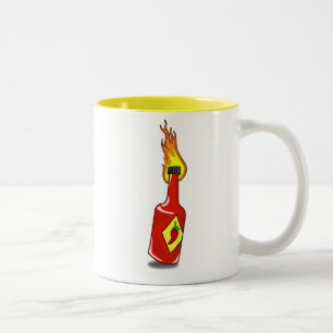 Cartoon Hot Sauce Tasse