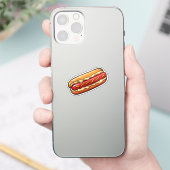 Cartoon-Hotdog Aufkleber (Telefon)
