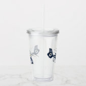 Cartoon-Hubschrauber Acryltrinkbecher (Rechts)