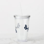 Cartoon-Hubschrauber Acryltrinkbecher (Links)