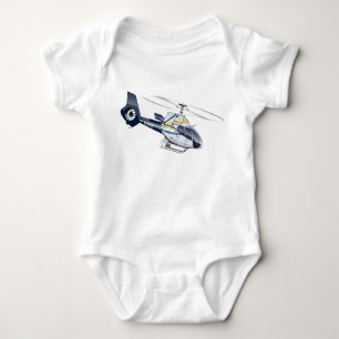 Cartoon-Hubschrauber Baby Strampler