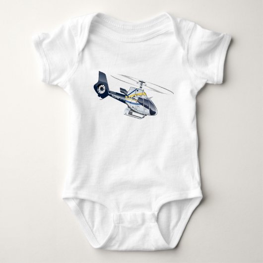 Cartoon-Hubschrauber Baby Strampler (Vorderseite)
