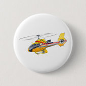 Cartoon-Hubschrauber Button (Vorderseite)