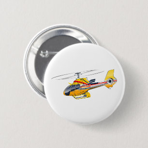 Cartoon-Hubschrauber Button