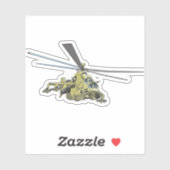 Cartoon-Hubschrauber "Hind" Aufkleber (Blatt)