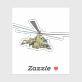 Cartoon-Hubschrauber "Hind" Aufkleber (Blatt)