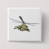 Cartoon-Hubschrauber "Hind" Button (Vorderseite)