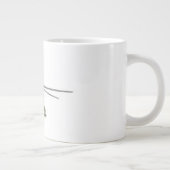 Cartoon-Hubschrauber "Hind" Jumbo-Tasse (Rechts)