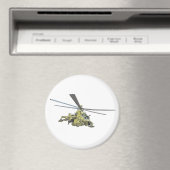Cartoon-Hubschrauber "Hind" Magnet (In Situ (Geschirrspüler))