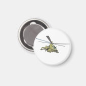 Cartoon-Hubschrauber "Hind" Magnet (Vorderseite/Rückseite)