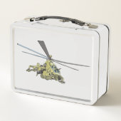 Cartoon-Hubschrauber "Hind" Metall Brotdose (Rückseite)