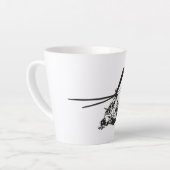 Cartoon-Hubschrauber "Hind" Milchtasse (Linke Ecke)