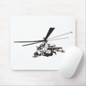 Cartoon-Hubschrauber "Hind" Mousepad (Mit Mouse)
