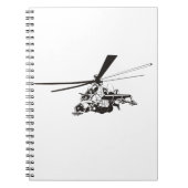 Cartoon-Hubschrauber "Hind" Notizblock (Vorderseite)