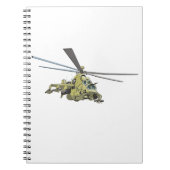 Cartoon-Hubschrauber "Hind" Notizblock (Vorderseite)