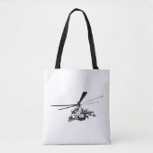 Cartoon-Hubschrauber "Hind" Tasche (Vorderseite)