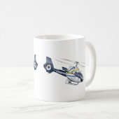 Cartoon-Hubschrauber Kaffeetasse (VorderseiteRechts)